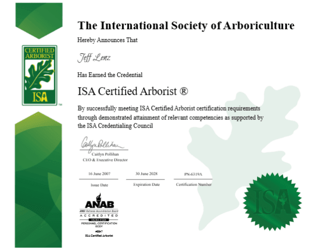 Our Certifications | Aadams Tree Service, Tree Care, Tree Trimming &Amp; Pruning, Tree Removal, Stump Grinding | Tree Service, Tree Trimming &Amp; Pruning, Tree Removal, Stump Grinding | Isa Certified Arborist